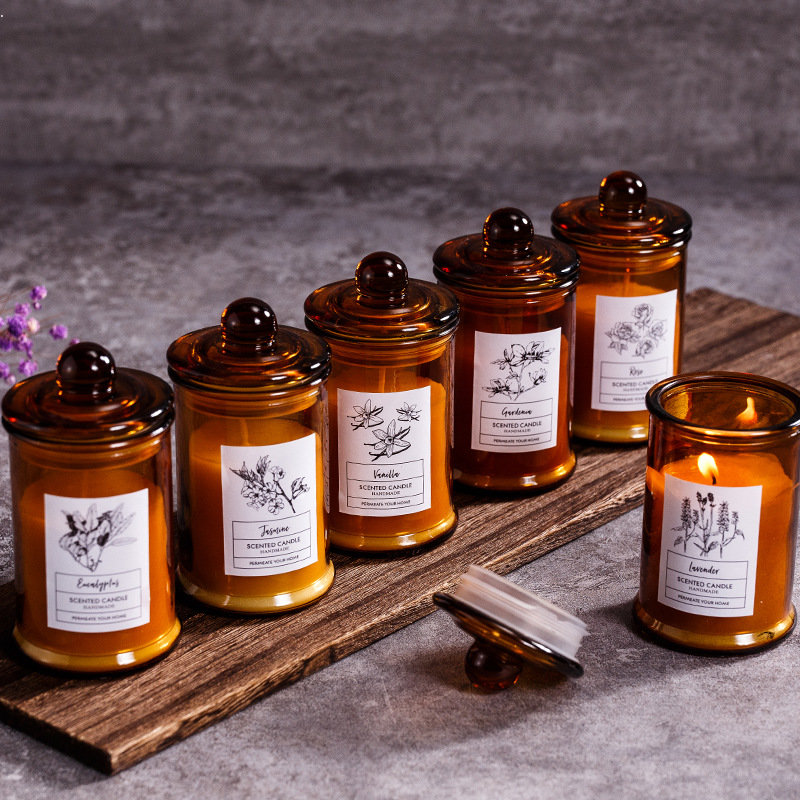 Candle Supplies Glass Jars - Frasco de vidro vintage vela perfumada