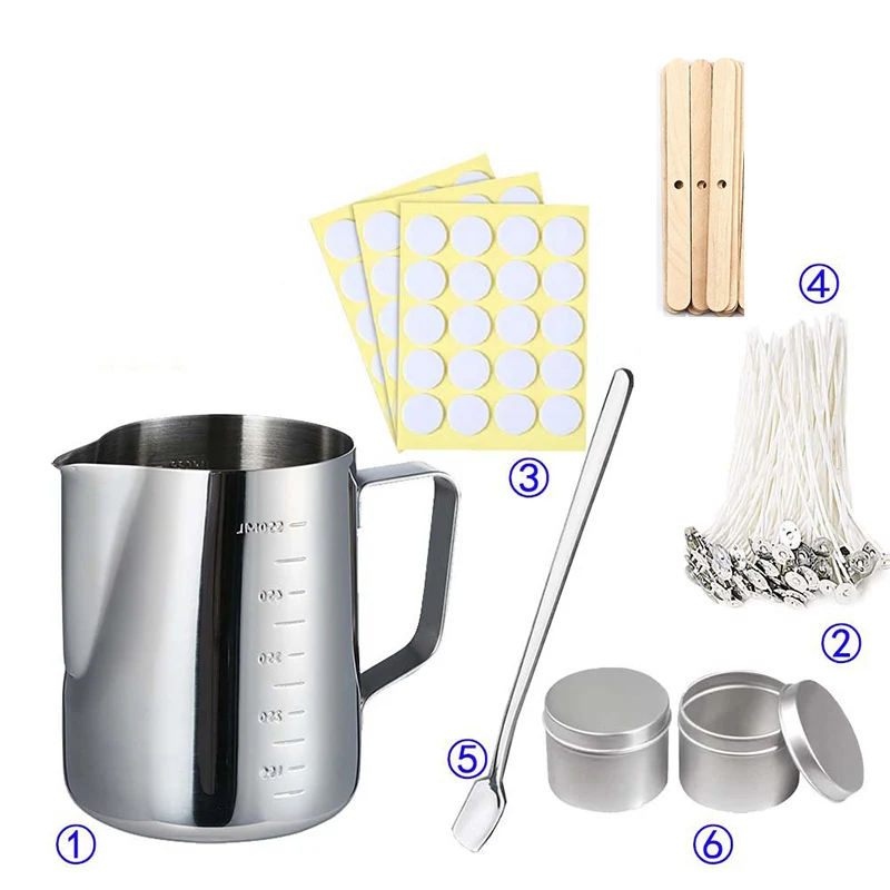 Candle Supplies Jars - Kit de suprimentos para fazer velas,