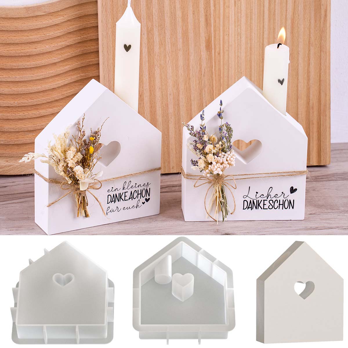 Candle Quotes - Dia dos namorados castiçal molde de
