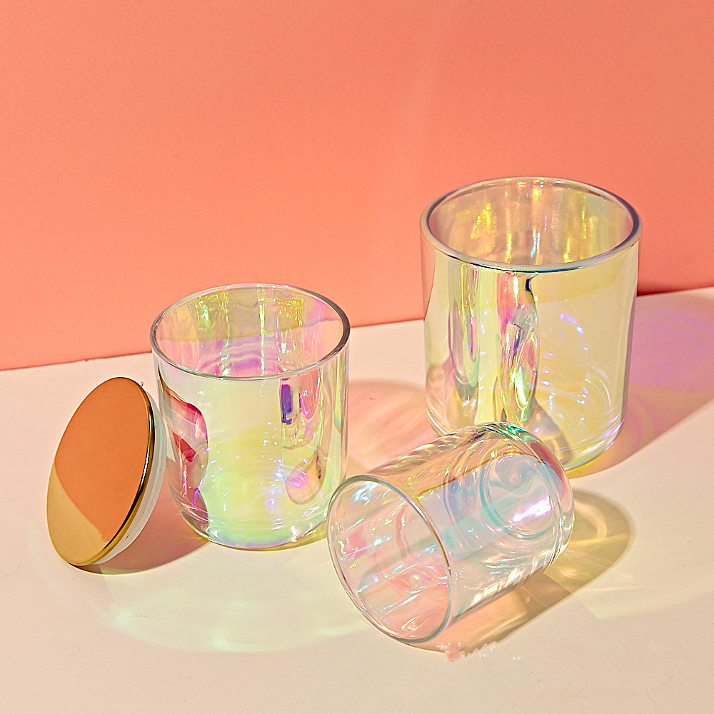 Candle Supplies Glass Jars - Frascos para velas coloridas transparentes, copo