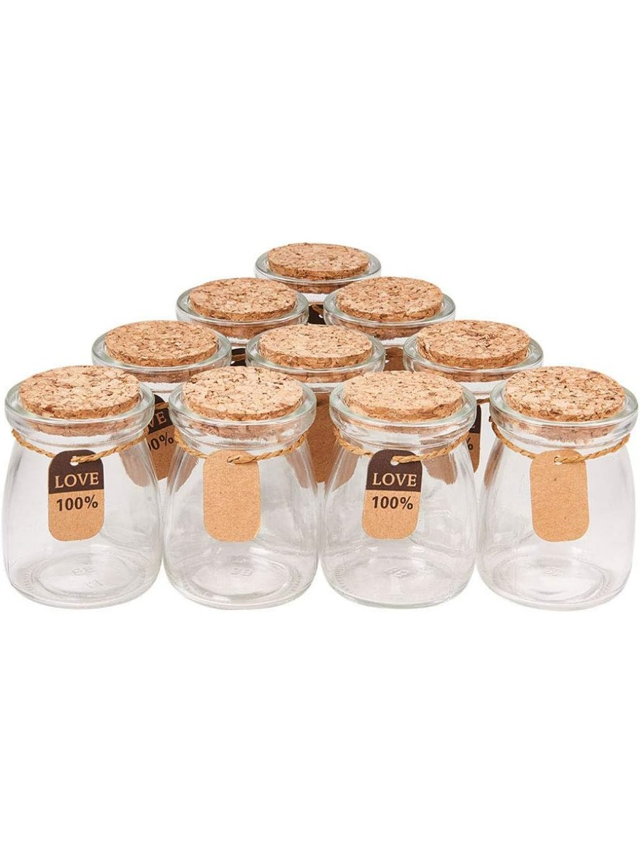 Candle Supplies Glass Jars - 10 pacotes de frascos de vidro