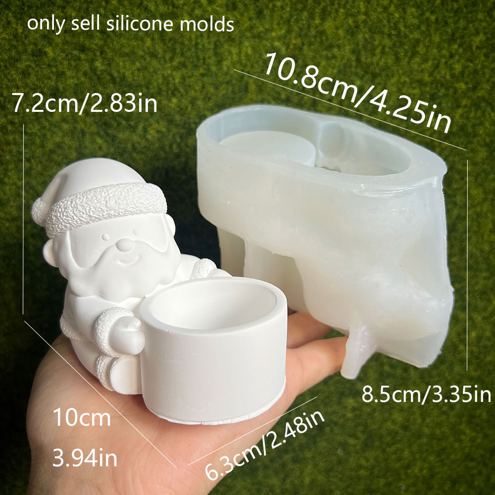 Diy papai noel castiçal molde  - Candle Quotes avaliação e preço