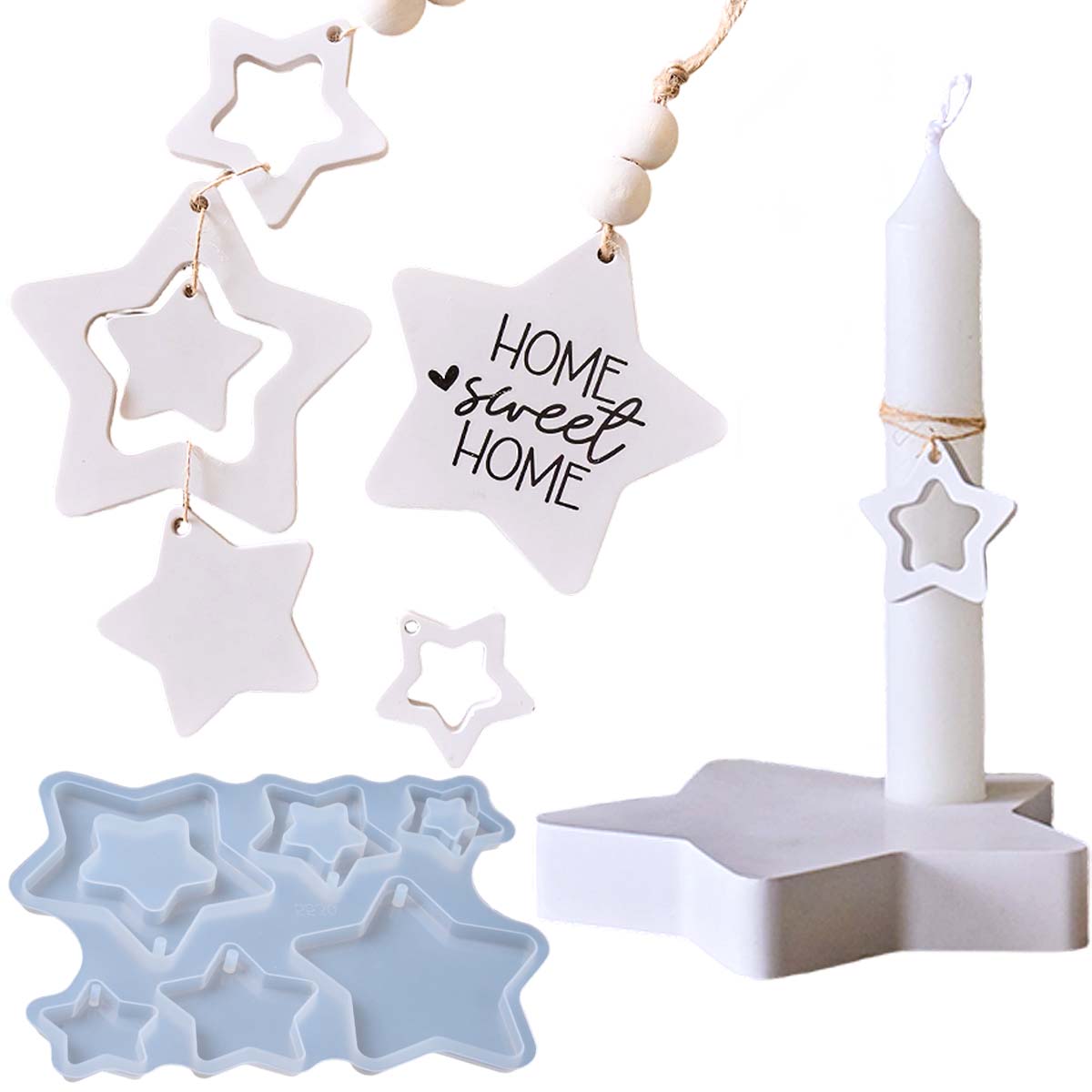 Castiçal de estrela de cinco p - Candle Quotes avaliação e preço