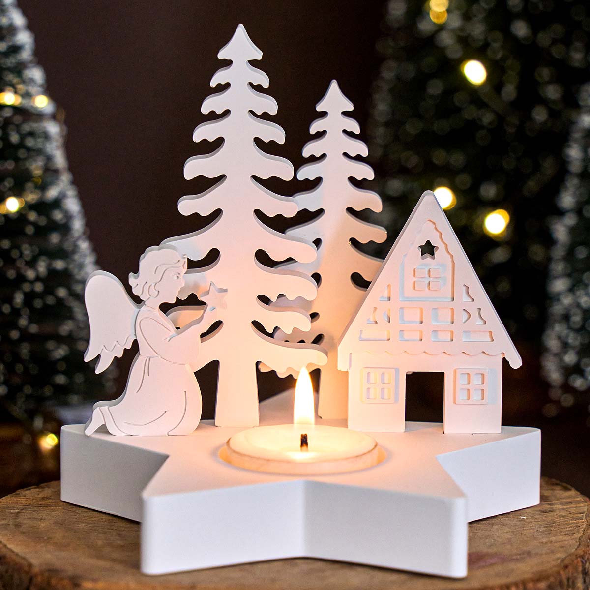 Decoração de natal estrela cas - Candle Quotes avaliação e preço