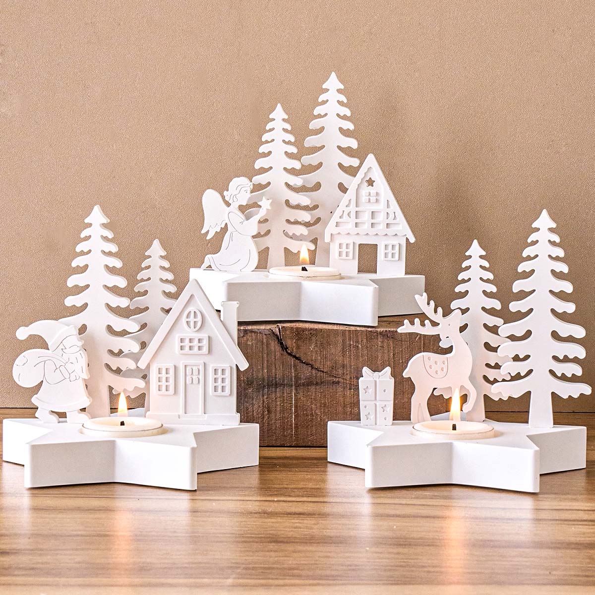 Decoração de natal estrela cas - Candle Quotes avaliação e preço
