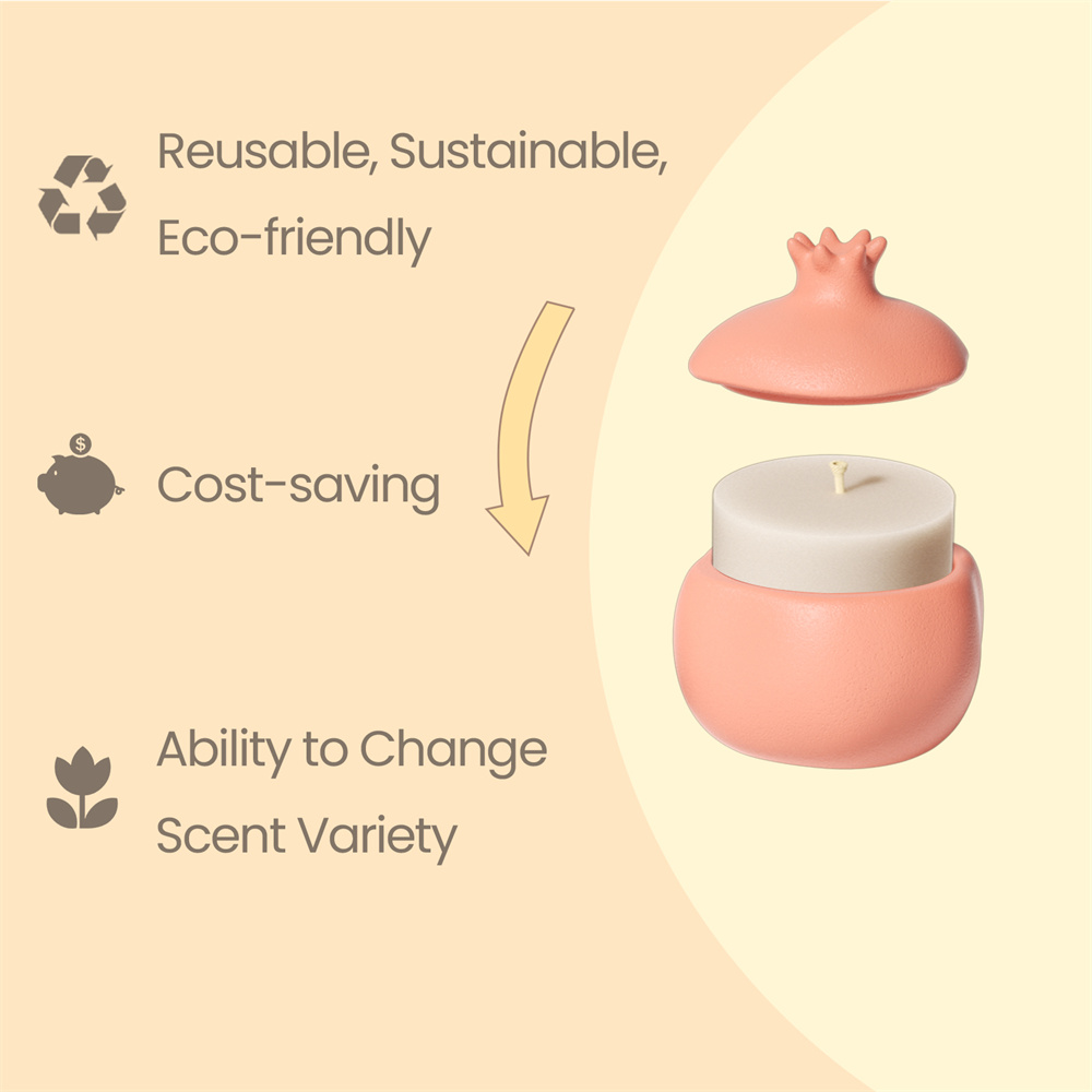 Nicole romã concreto vela jar  - Candle Supplies Jars avaliação e preço