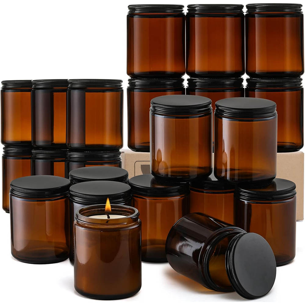 Frascos de Vidro Âmbar de 8oz  - Candle Supplies Glass Jars avaliação e preço