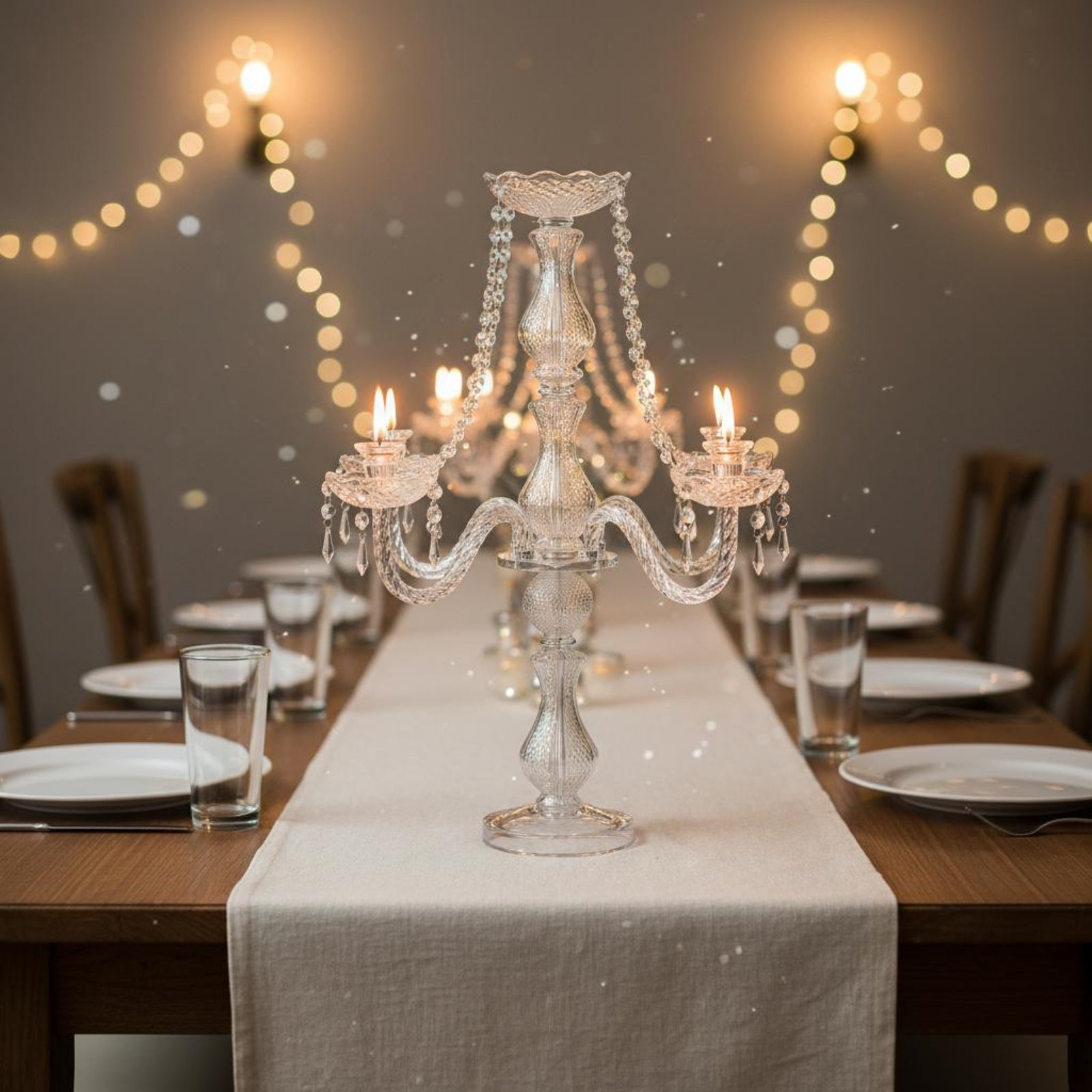 Candelabro de Cristal Elegante - Candle Quotes avaliação e preço