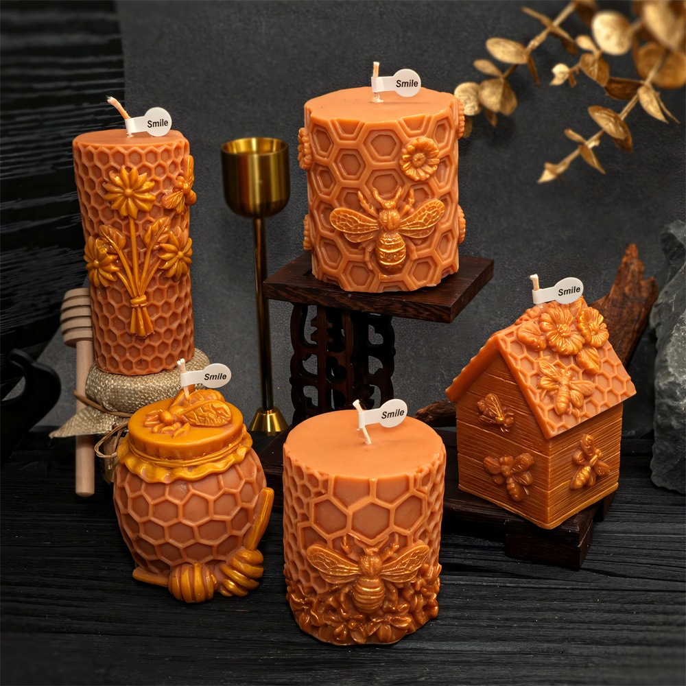 Molde de vela de pilar de favo - Candle Supplies Jars avaliação e preço