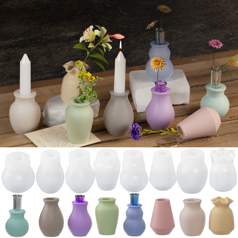 Nova boca redonda vaso de sili - Candle Quotes avaliação e preço