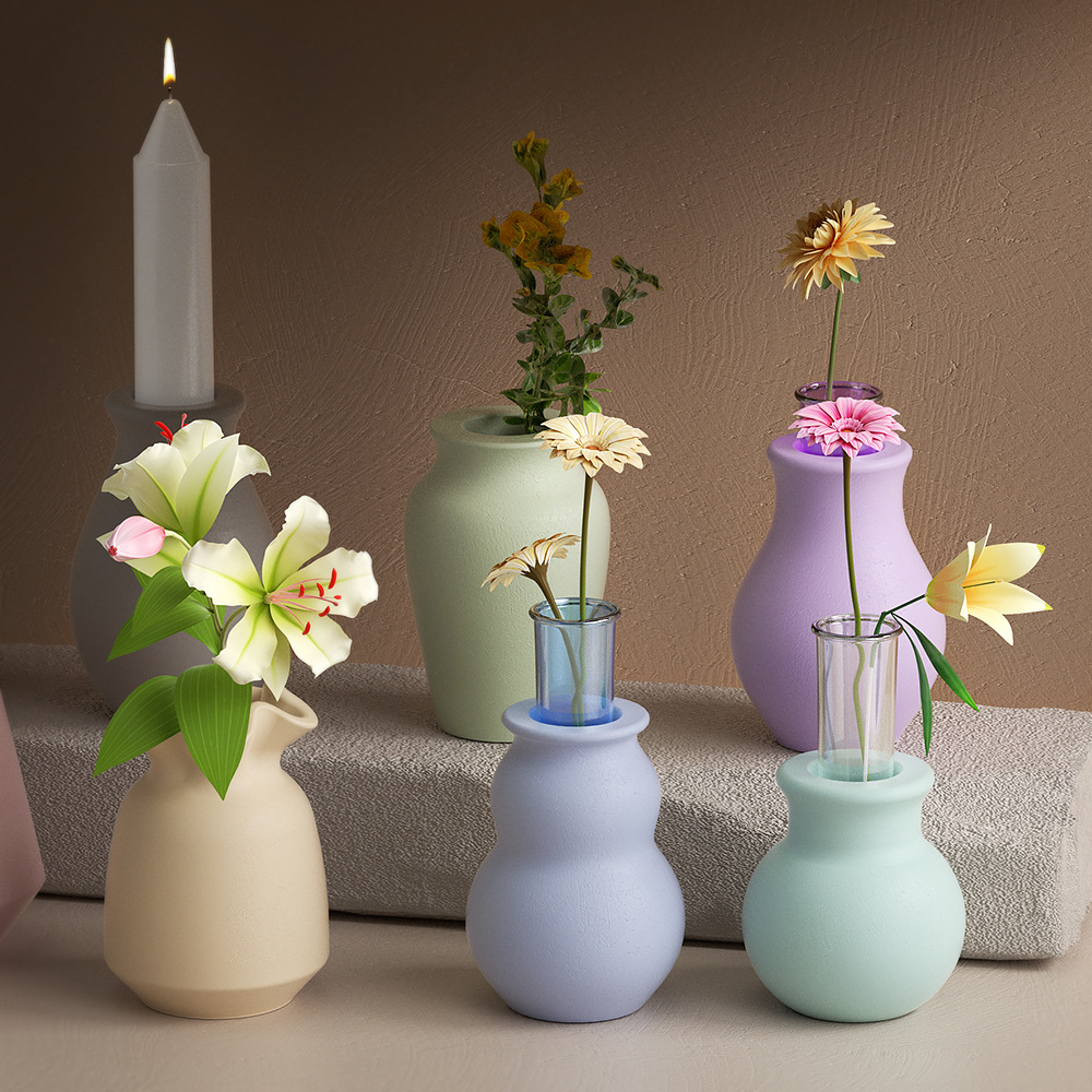 Nova boca redonda vaso de sili - Candle Quotes avaliação e preço